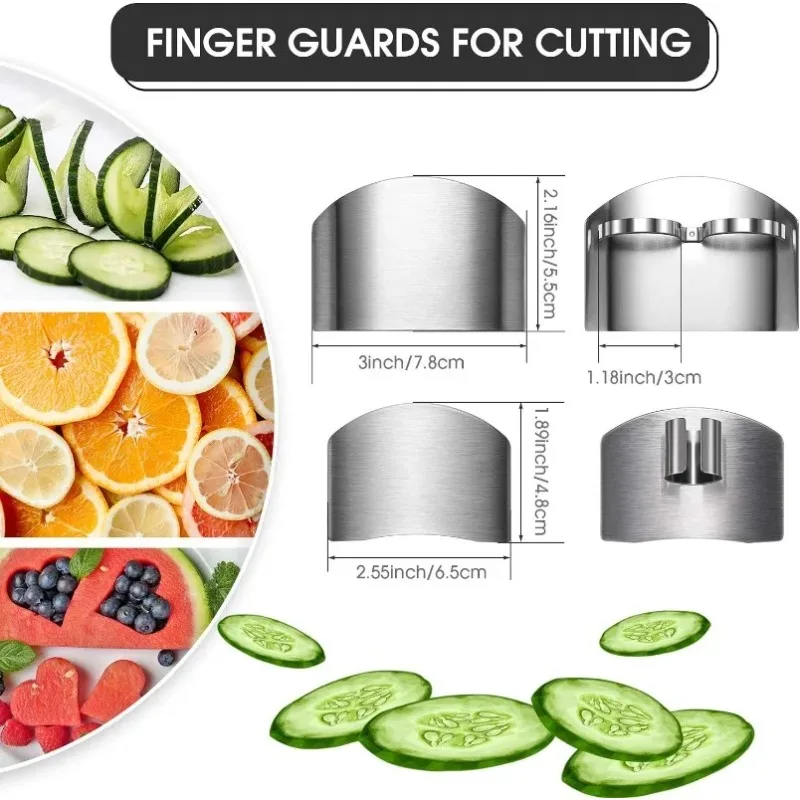 Kitchen Gadgets You Must Have - Edelstahl-Fingerschutz, Küchen-Schneideschutz für Hand und Finger,