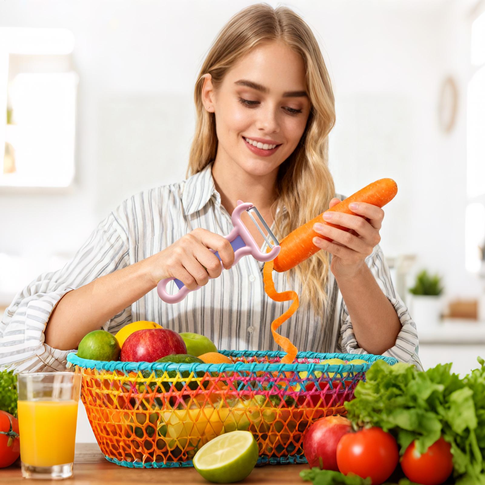 Kitchen Gadgets Men - Gemüseschäler, tragbares Küchenhelfer-Gerät, Gemüseschneider für Camping,