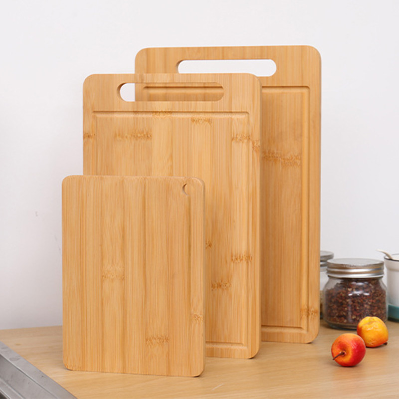 Bamboo Cutting Board - Verdicktes, schimmelresistentes, geruchloses Schneidebrett, doppelseitiges Bambus-Schneidebrett