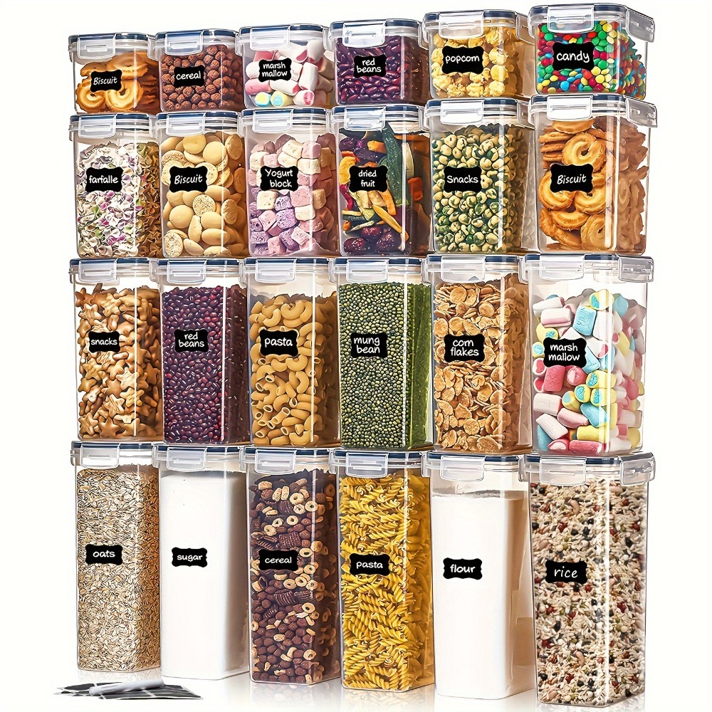 Kitchen Gadgets Deals - 24-teiliges Lebensmittel-Aufbewahrungsset 12 Behälter 12 Deckel