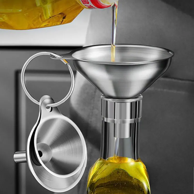 Kitchen Gadgets Deals - 3-teiliges Küchentrichter-Set aus Edelstahl zum Befüllen