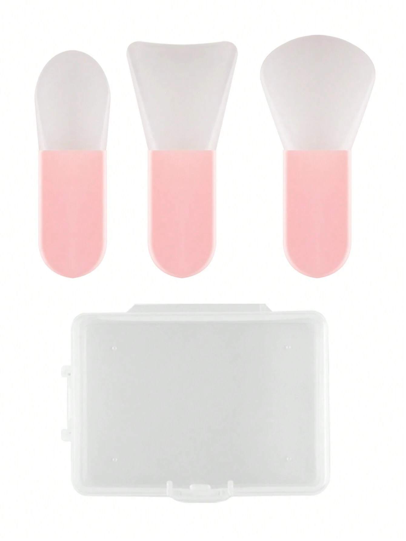 Silicone Spatula Set - 3-teiliger Maskenapplikatorpinsel, weicher Silikonpinsel, Mini-Make-up-Spatel, Gesichtsschönheits-Werkzeug-Set,
