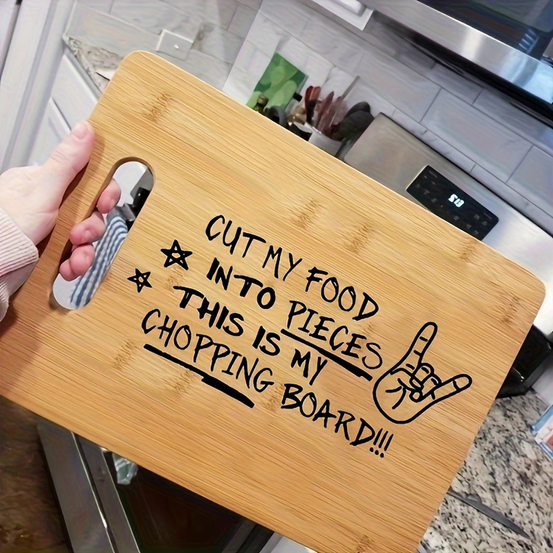 Bamboo Cutting Board - Schneidebrett, graviertes Schneidebrett, Schneidebrett meines Essen
