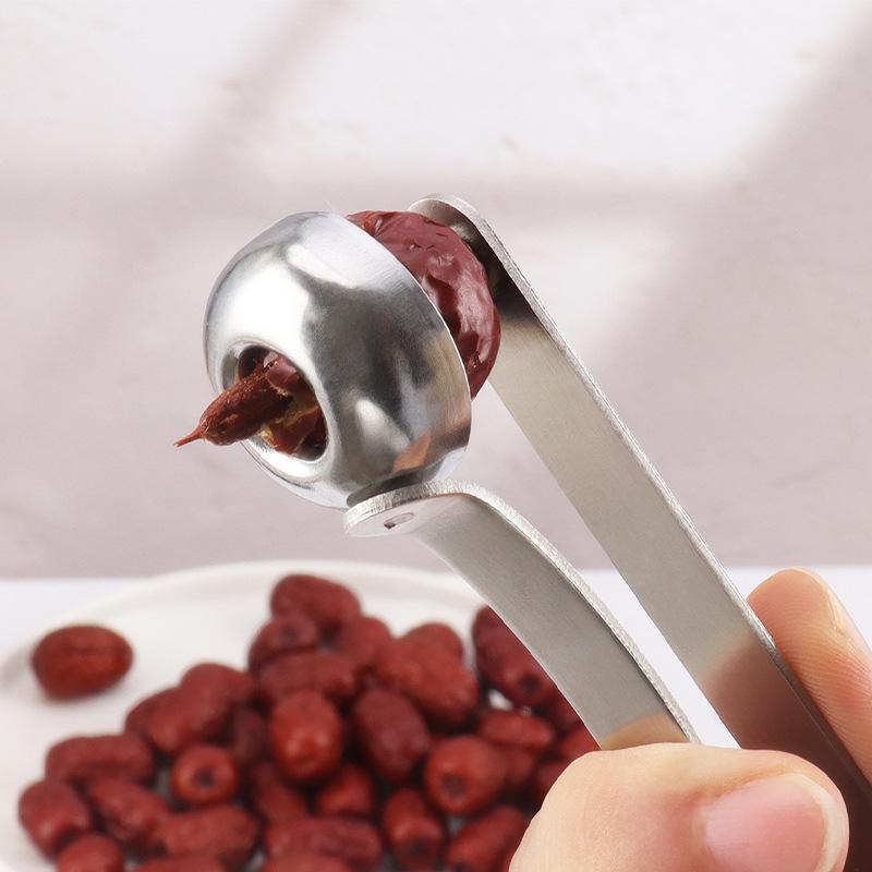 Cherry Pitter Tool - Edelstahl-Kirschentkerner Schnelles Entkernungswerkzeug für den Haus-