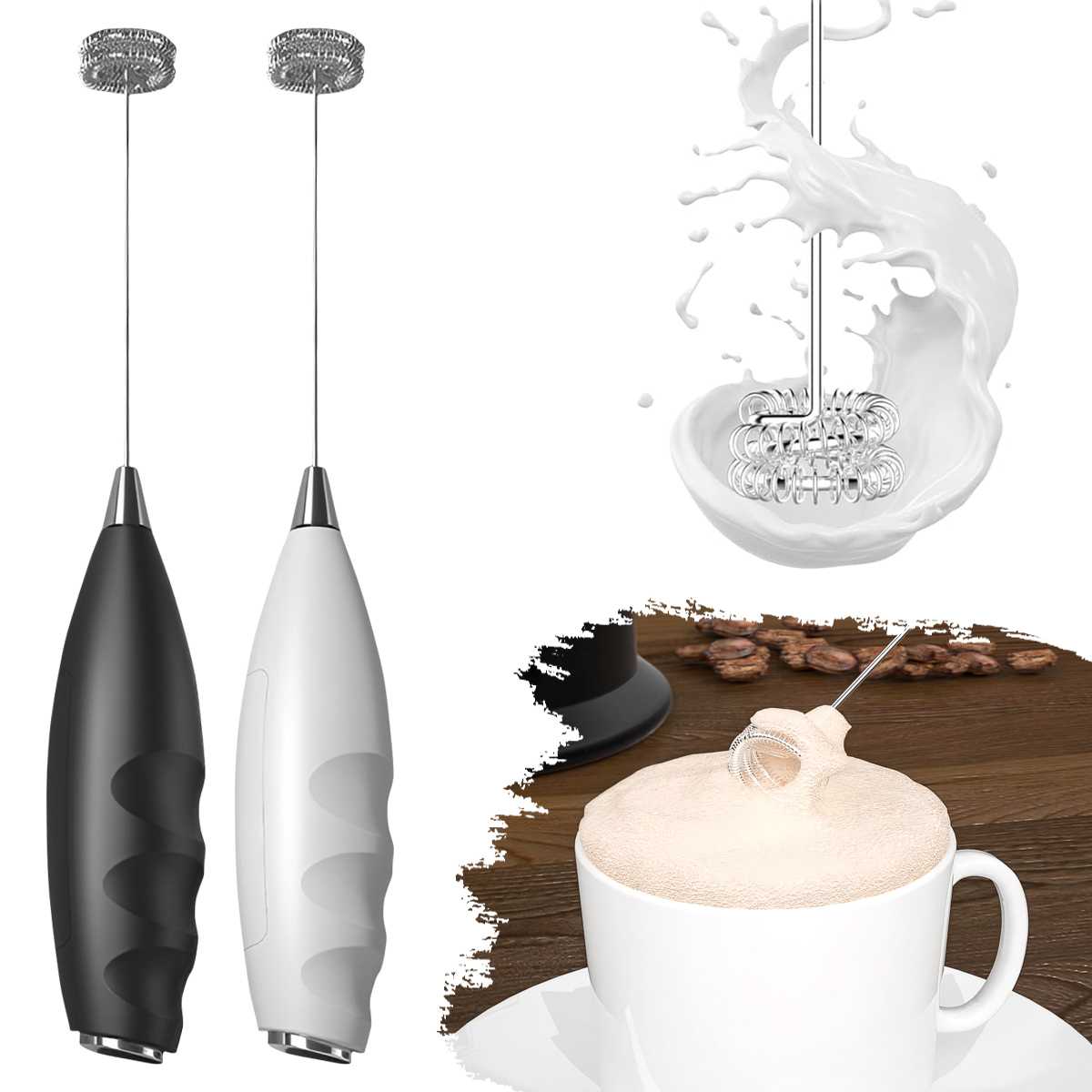Kitchen Gadgets Electric - Elektrischer Milchaufschäumer, Kabelloser Elektrischer Getränkemixer, Geeignet