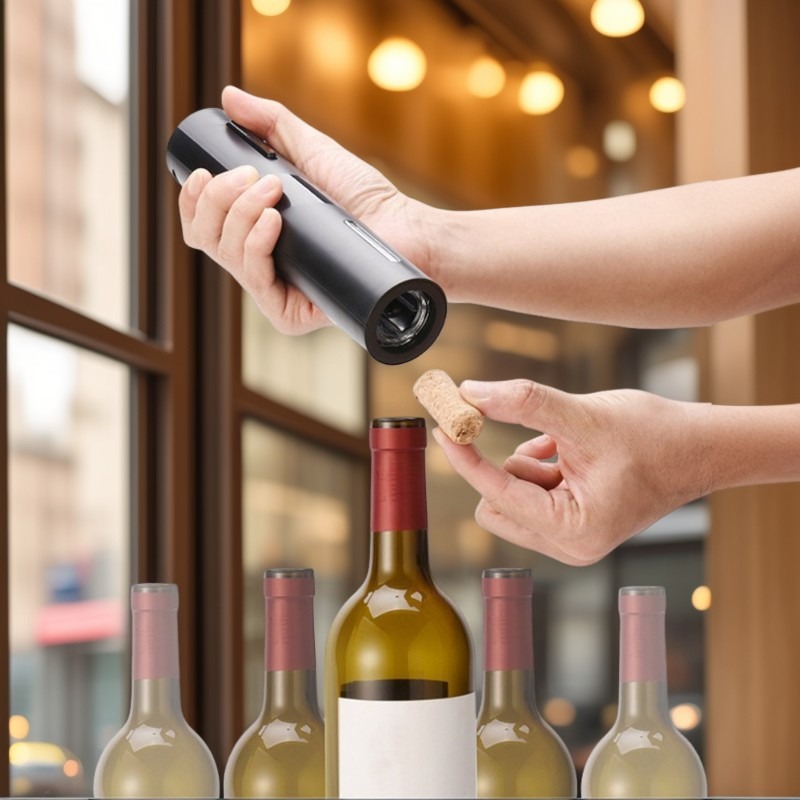 Kitchen Gadgets Electric - Elektrischer Flaschenöffner für Rotwein mit Folienabschneider,