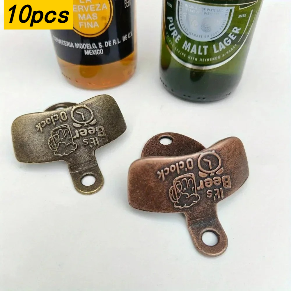Kitchen Gadgets Vintage - 10 Stück 'It's Beer'O Clock Flaschenöffner