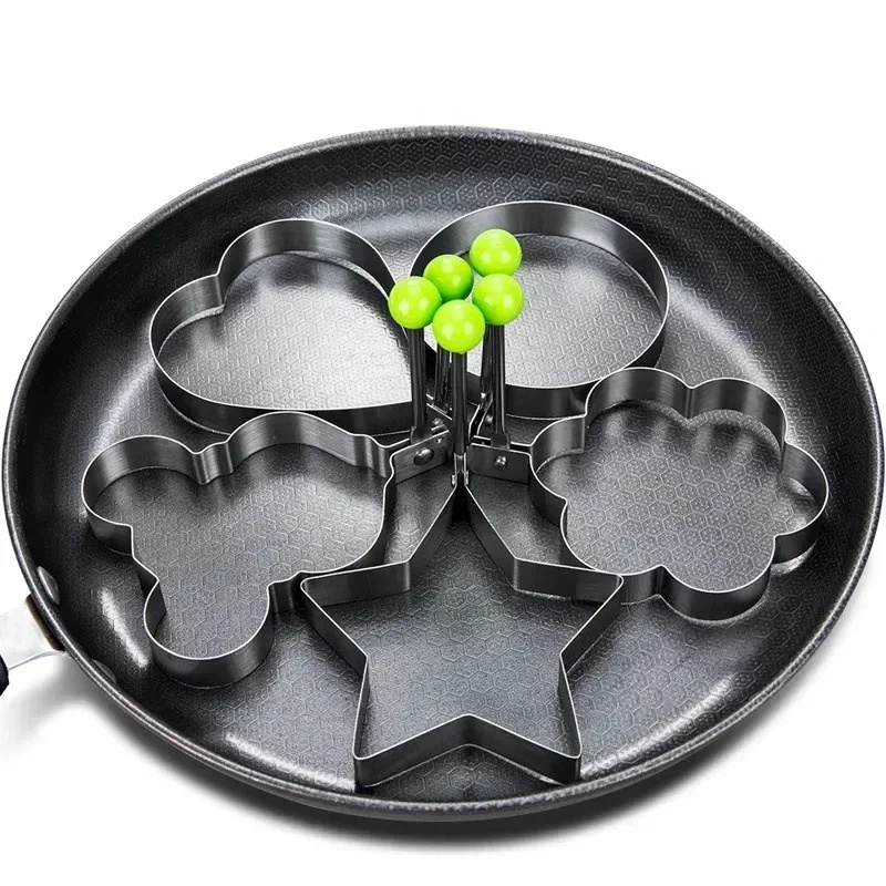 Kitchen Gadgets You Must Have - 1-3 Stück Herzförmige Spiegelei-Form aus Edelstahl