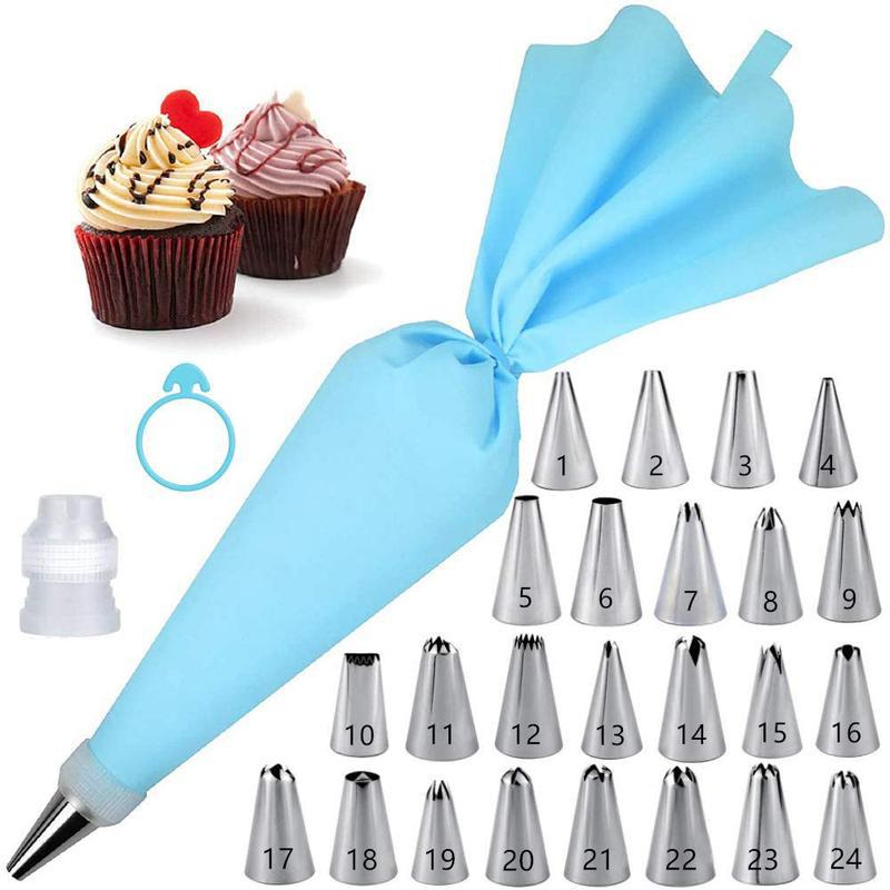 Kitchen Gadgets Deals - Spritztüllen-Set für Kuchendekoration, Konditorei-Ausrüstung, Küchenzubehör, Spritzbeutel