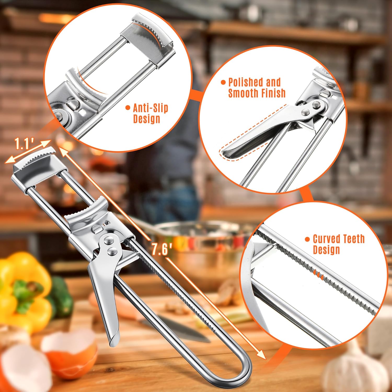 Verstellbarer Edelstahl-Glasöf – Kitchen Gadgets Men Bewertung und Preis