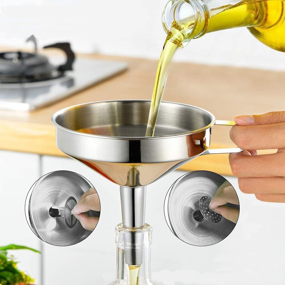 1 Stück Edelstahl-Öltrichter m – Kitchen Gadgets Deals Bewertung und Preis