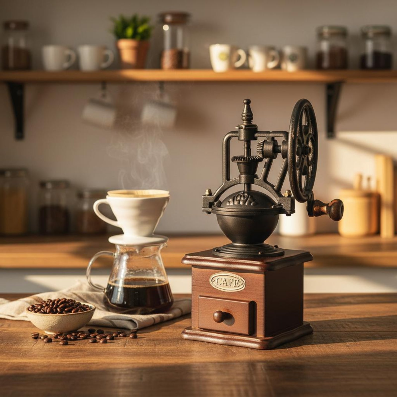 Manuelle Unterhaltungs-Kaffeem – Kitchen Gadgets Vintage Bewertung und Preis