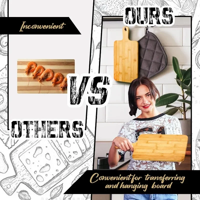 Bambus-Schneidebrett mit Griff – Bamboo Cutting Board Bewertung und Preis