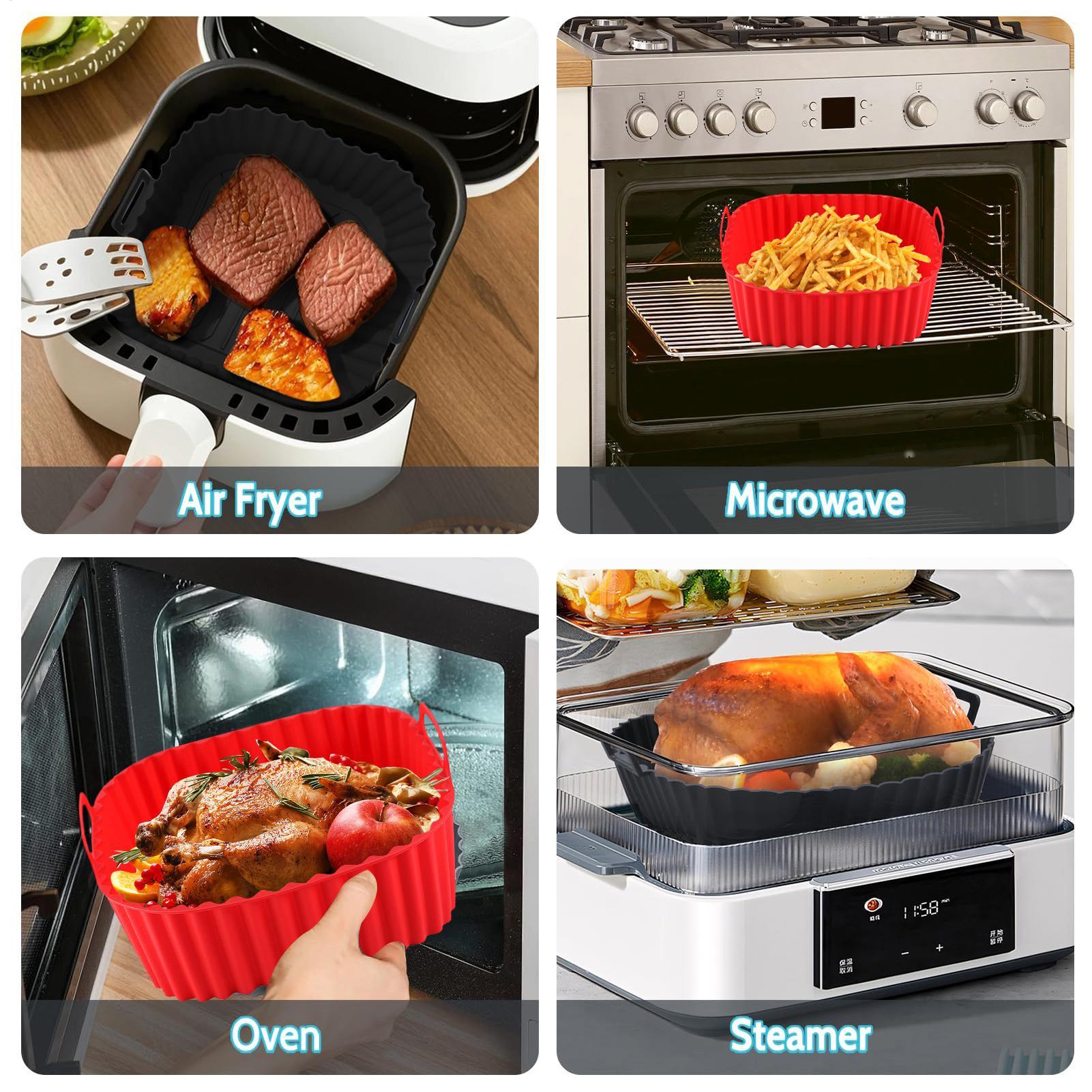 Silikon-Heißluftfritteusen-Ein – Kitchen Gadgets Men Bewertung und Preis