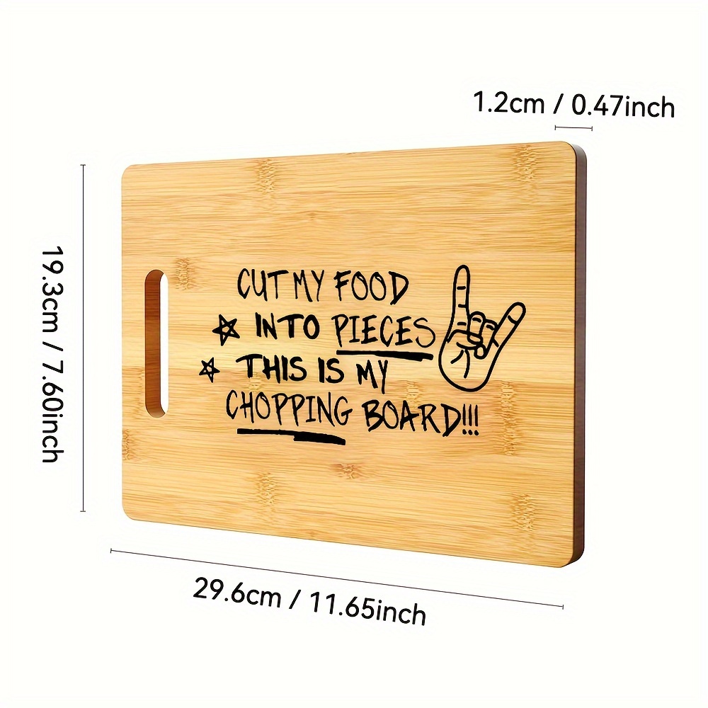 Schneidebrett, graviertes Schn – Bamboo Cutting Board Bewertung und Preis