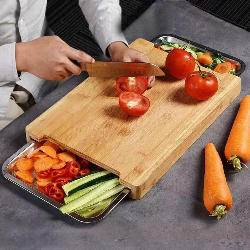 Bambus-Schneidebrett mit verst – Bamboo Cutting Board Bewertung und Preis