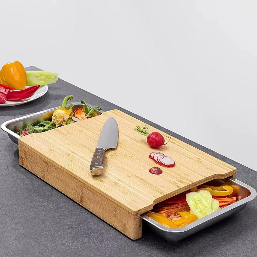 Bambus-Schneidebrett mit verst – Bamboo Cutting Board Bewertung und Preis