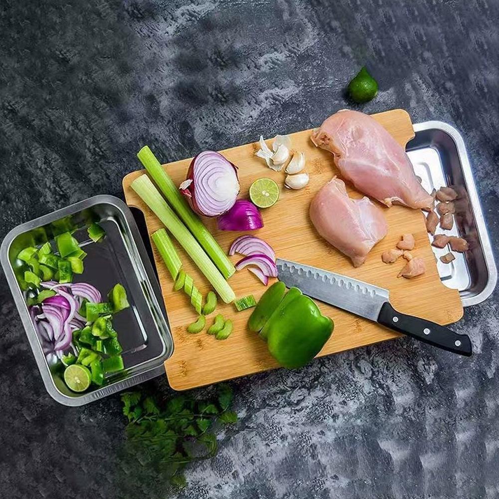 Bambus-Schneidebrett mit verst – Bamboo Cutting Board Bewertung und Preis