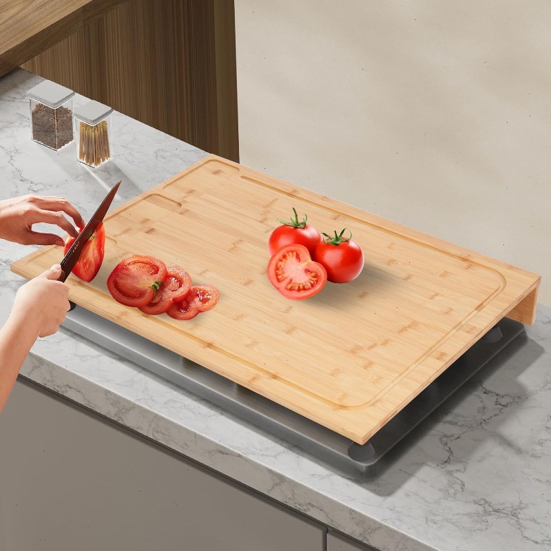 Große Bambus-Herdabdeckung mit – Bamboo Cutting Board Bewertung und Preis