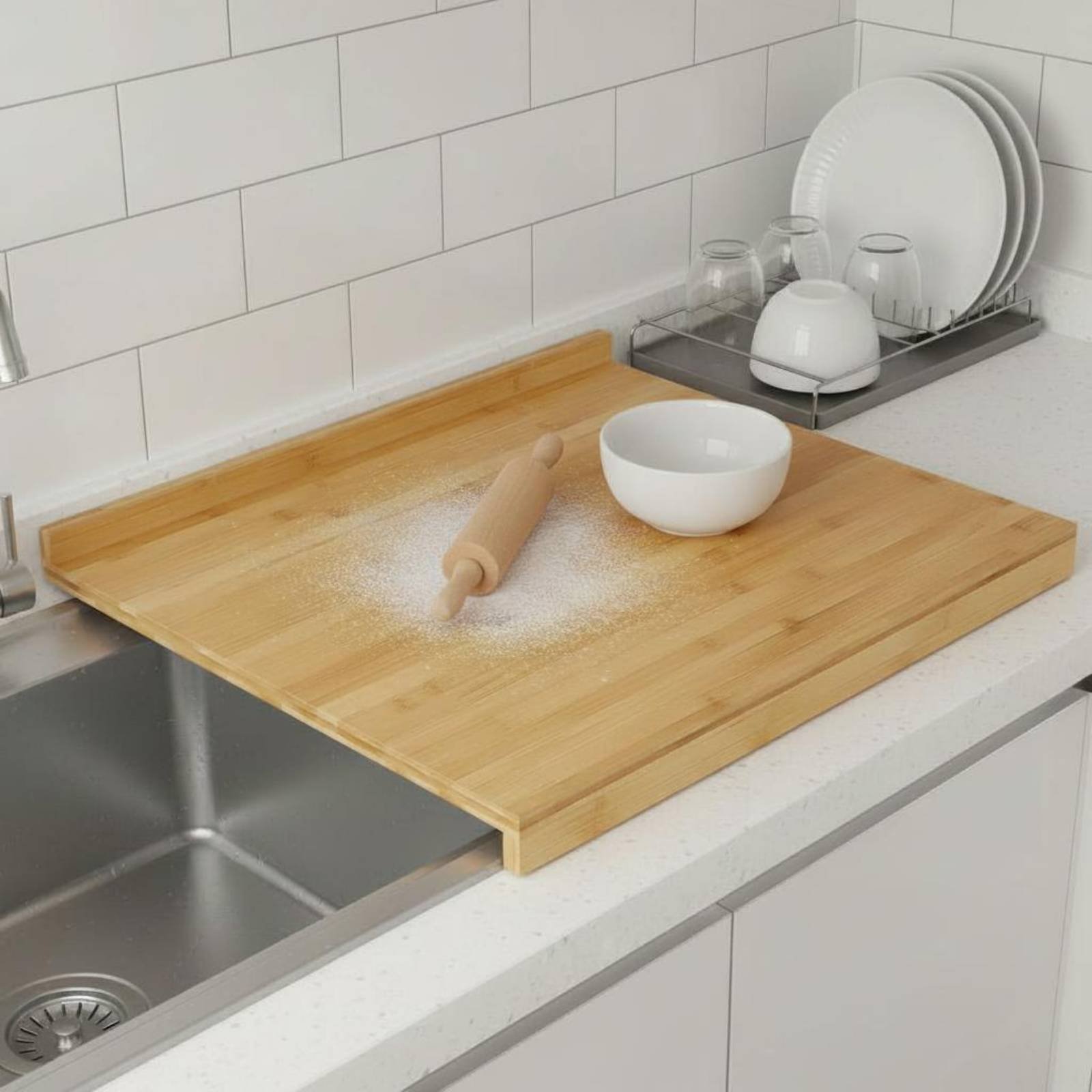 Schneidebrett für über die Spü – Bamboo Cutting Board Bewertung und Preis