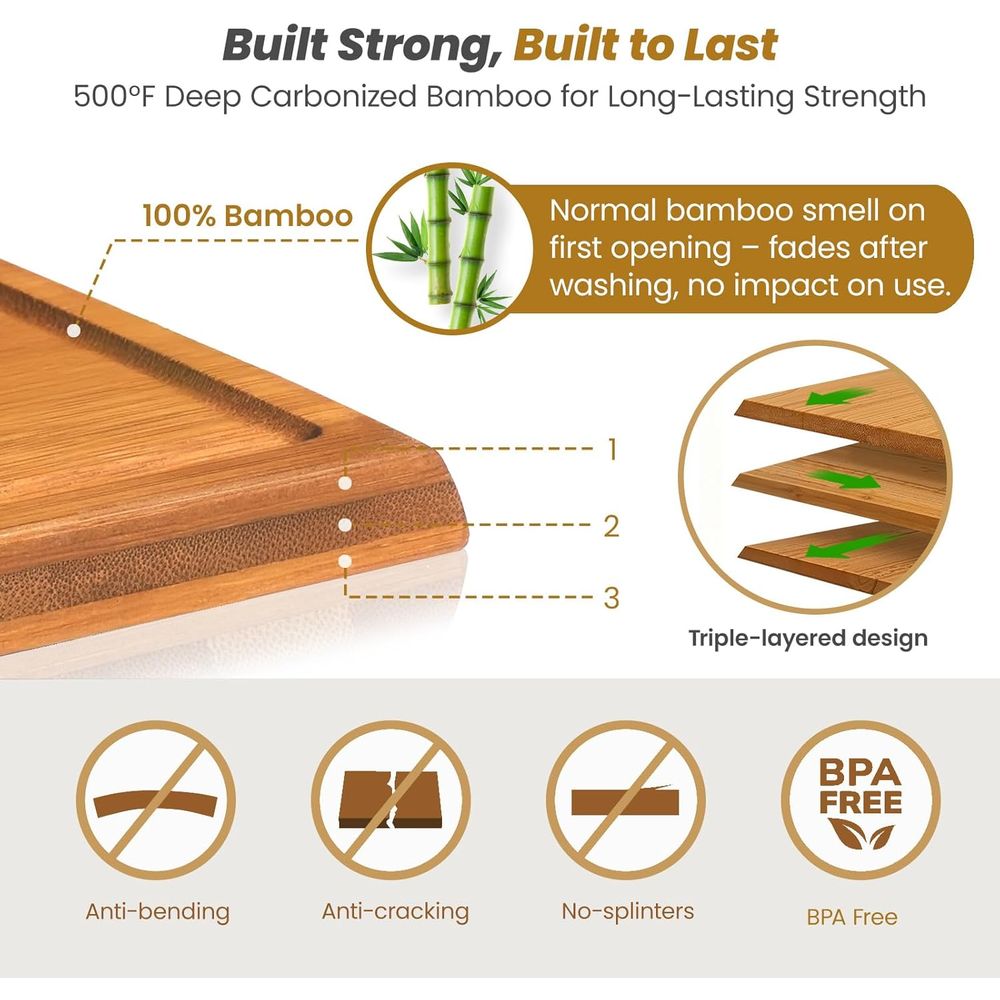 Dreiseitiges Bambus-Schneidebr – Bamboo Cutting Board Bewertung und Preis