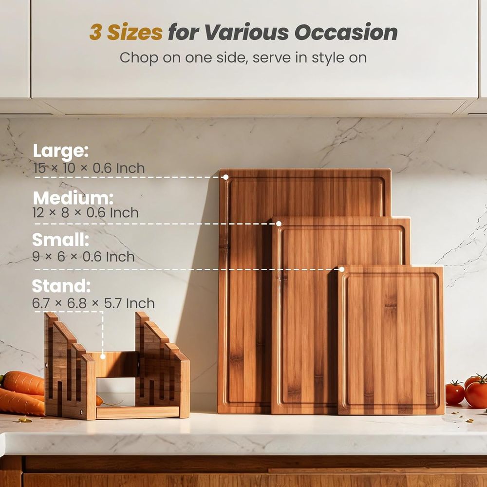 Dreiseitiges Bambus-Schneidebr – Bamboo Cutting Board Bewertung und Preis
