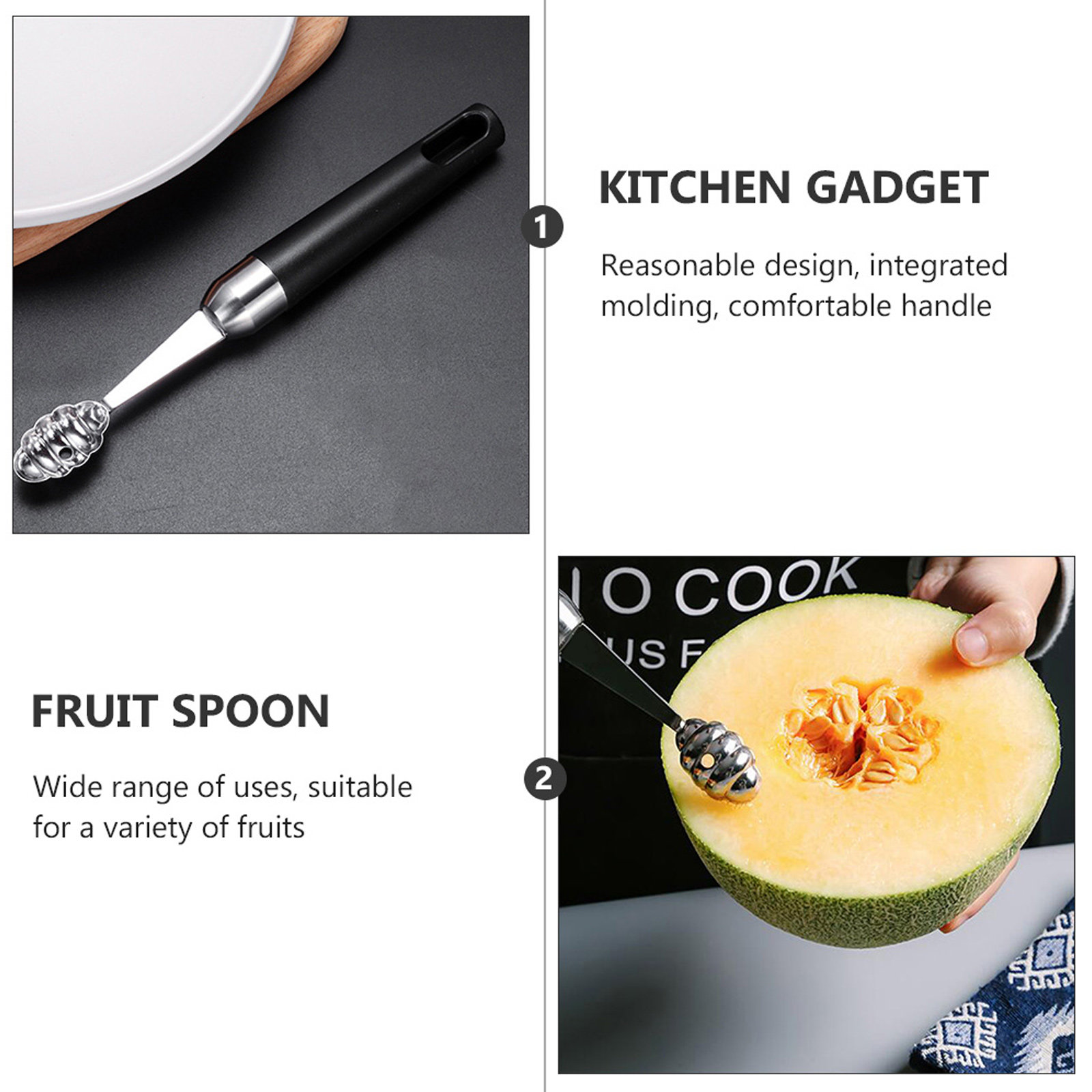 1 Stück Edelstahl-Obstlöffel,  – Kitchen Gadgets In Bewertung und Preis